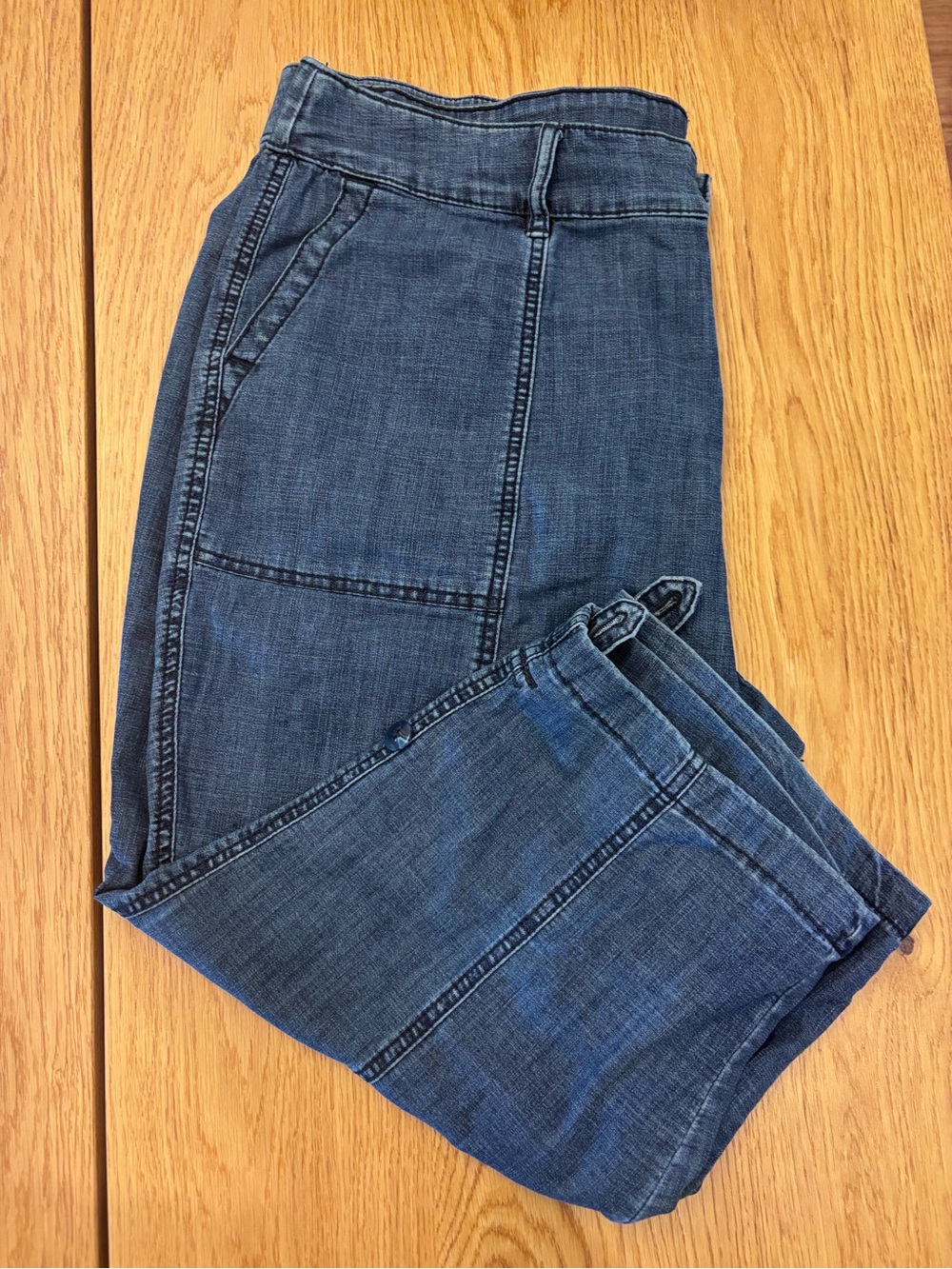 Lane Bryant Blue Denim Capris - Casual Stretch